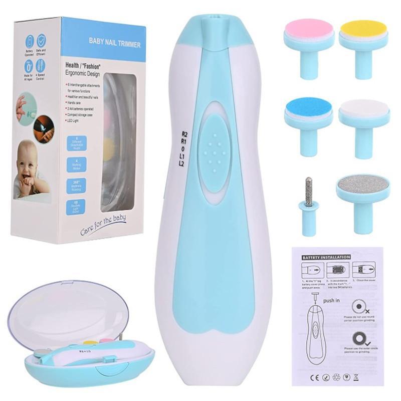 6 in 1 Baby/Kids Nail Trimmer for Toes Fingernails Manicure Machine (Cell Operated)