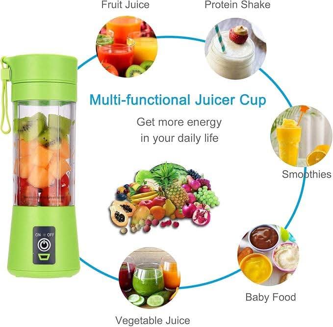 6 Blades Portable USB Mini Juicer